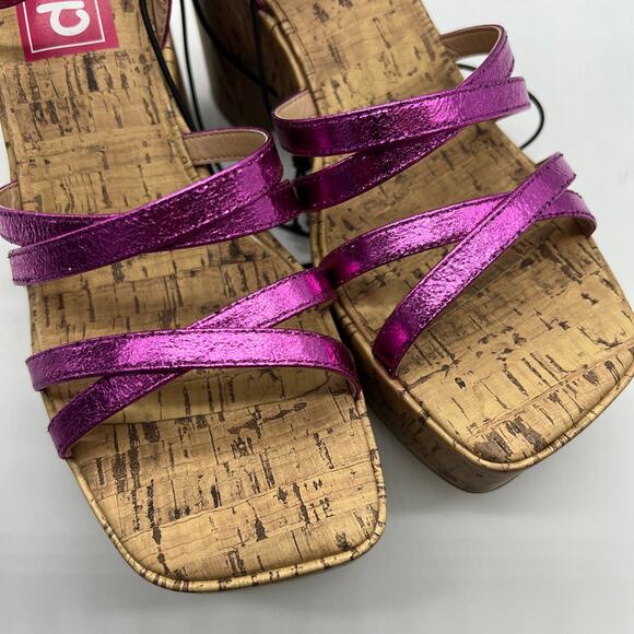 Pop Womens Admission Heeled Sandals Pink Fuschia Size 8M - Picture 11 of 16